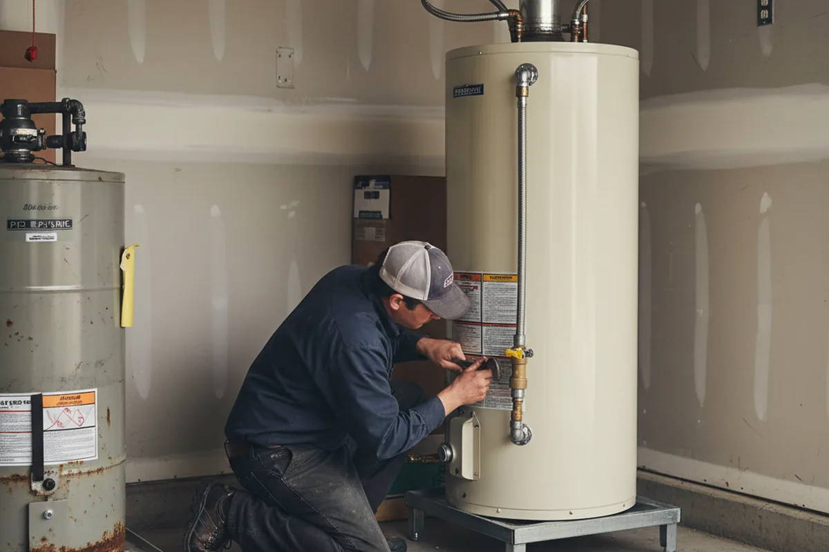 Water heater and shutoff valve replacement in Chelsea